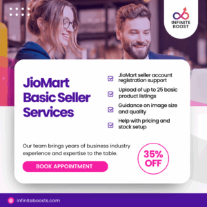 JioMart seller onboarding with product listing and basic store setup