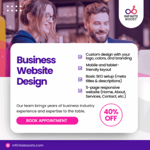 Responsive business website for agencies and entrepreneurs