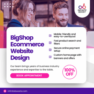 BigShop eCommerce template design for online shopping websites