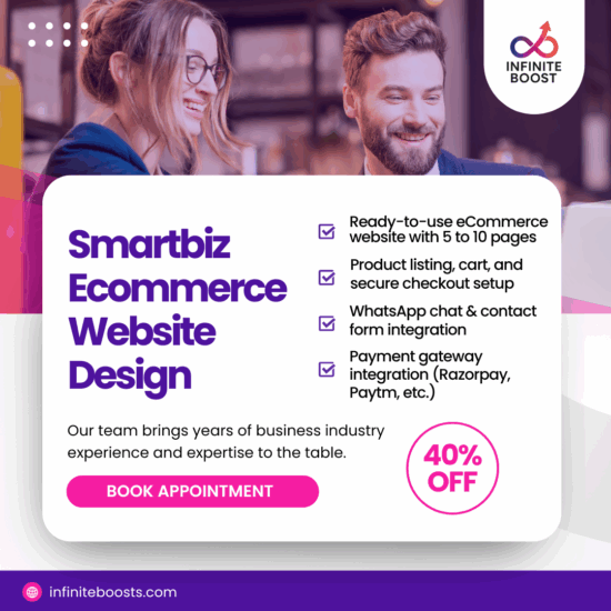 Smartbiz eCommerce store design with SEO-ready product pages