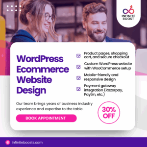 WordPress WooCommerce store design with SEO-ready product pages