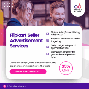 Flipkart ad setup and management for product visibility and sponsored campaigns
