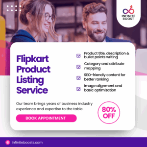 Flipkart product listing service with keyword-rich titles and catalog formatting
