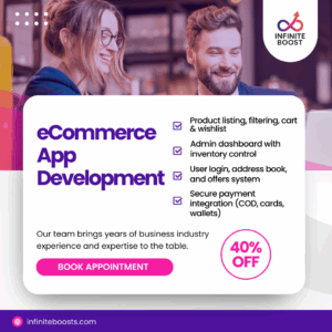 Mobile eCommerce app design for Android and iOS with shopping features