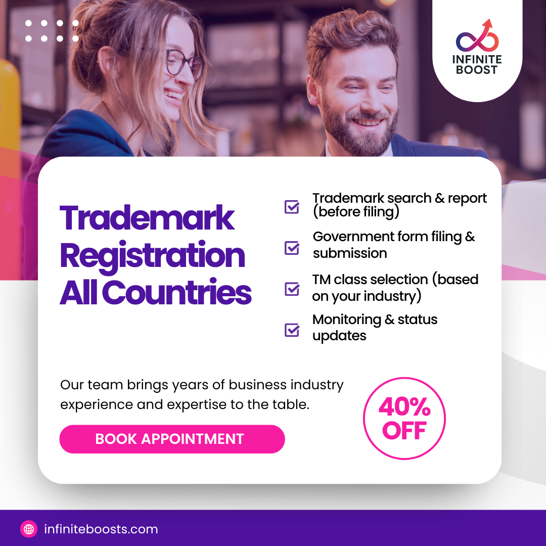 Trademark registration services in international jurisdictions – InfiniteBoost