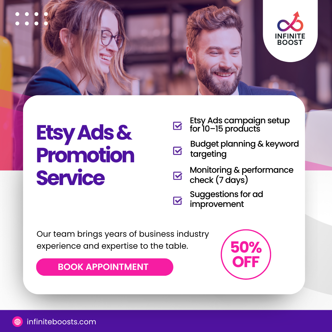 Etsy advertising services for product visibility and sales growth – InfiniteBoost