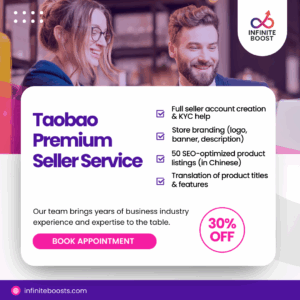 Taobao premium service with translation, marketing, and seller support – InfiniteBoost